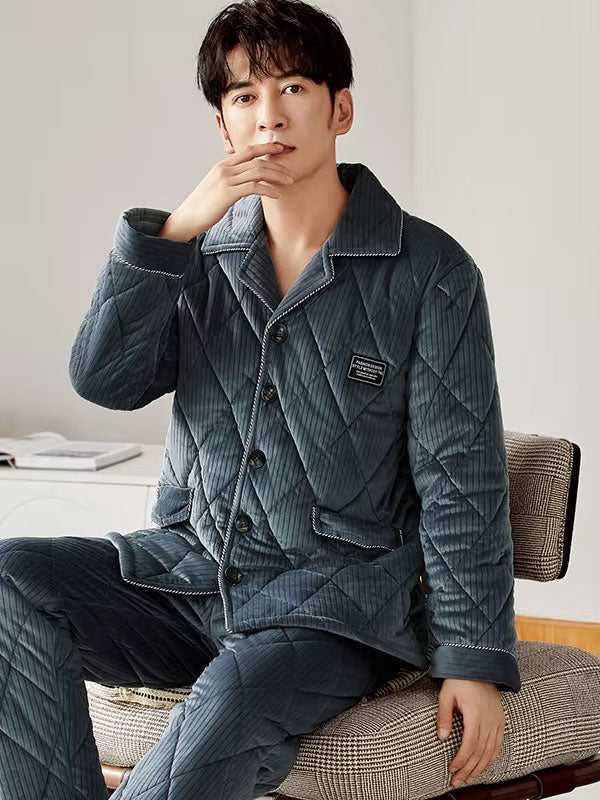 Pyjama Épais D'Hiver Pour Homme "Nuit Polaire"