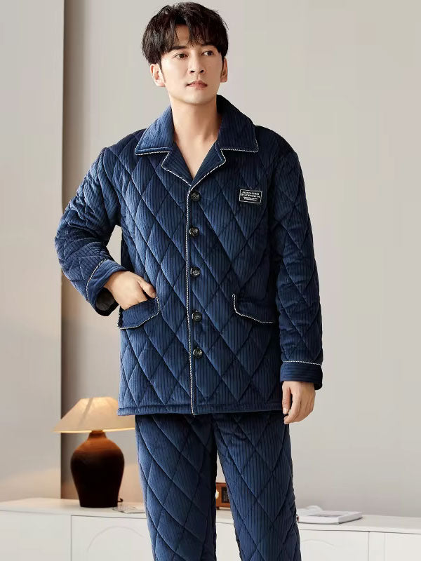 Pyjama Épais D'Hiver Pour Homme "Nuit Polaire"