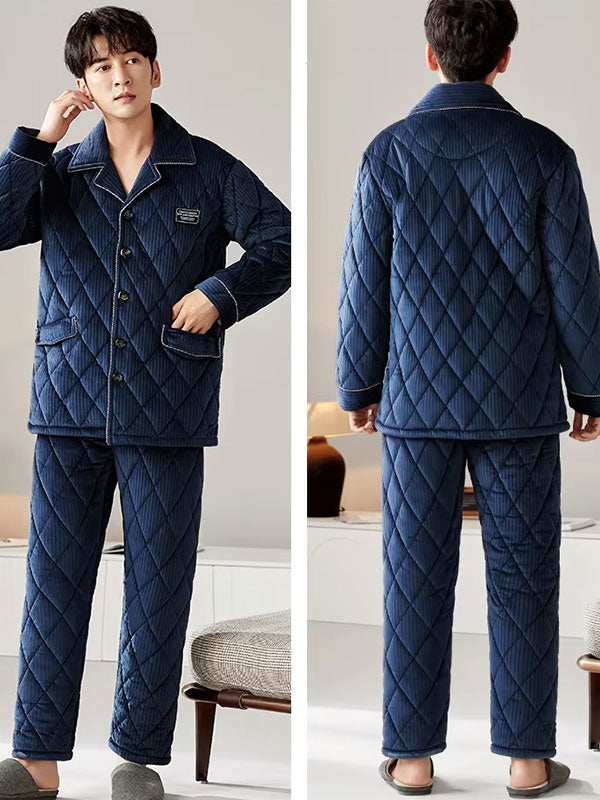 Pyjama Épais D'Hiver Pour Homme "Nuit Polaire"