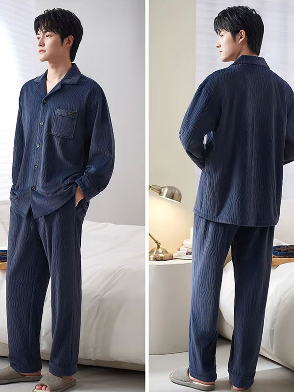 Pyjama Luxe Pour Homme En Velours "Douceur d'Aurore"