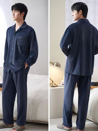 Pyjama Luxe Pour Homme En Velours "Douceur d'Aurore"