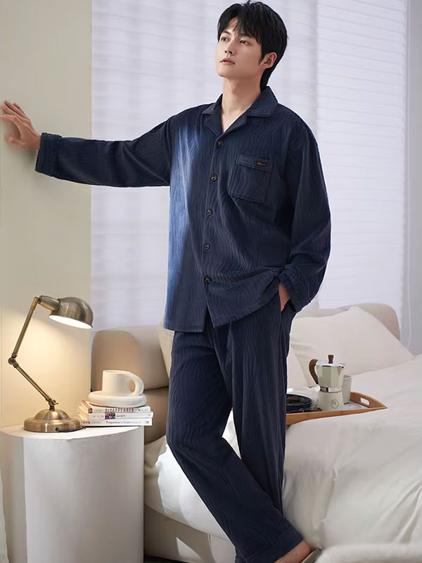 Pyjama Luxe Pour Homme En Velours "Douceur d'Aurore"