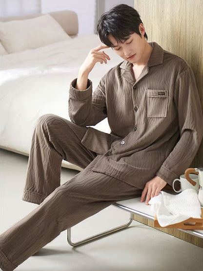 Pyjama Luxe Pour Homme En Velours "Douceur d'Aurore"