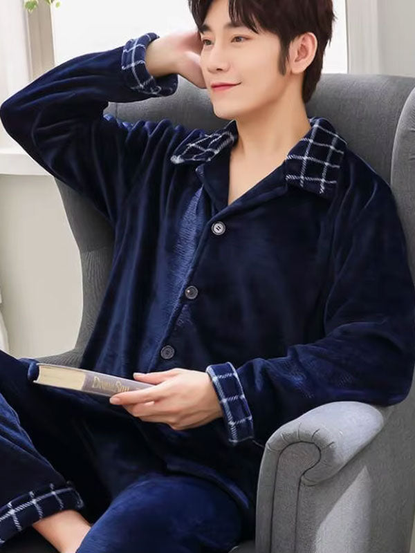 Pyjama Pour Homme Pilou Chaud "Douceur Boréale" | Pyjama Shop