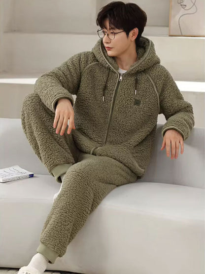 Pyjama D'hiver Chaud Pour Homme "Vague Polaire"