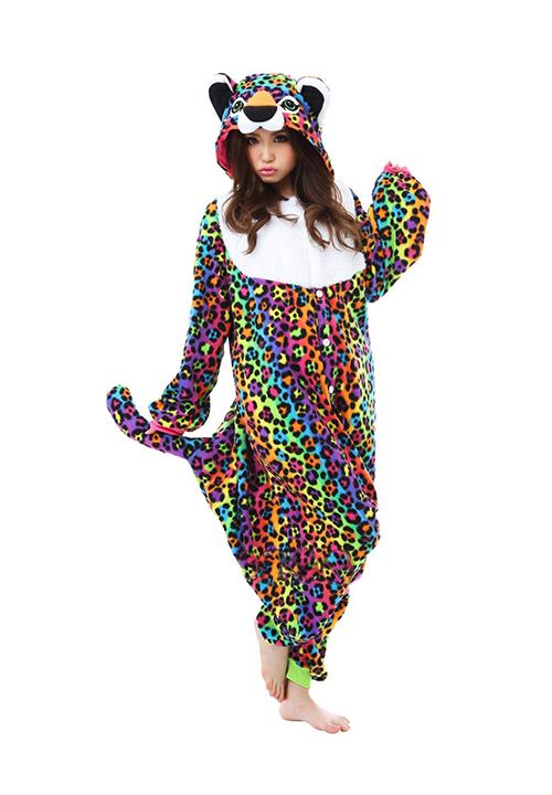 Combinaison Pyjama Léopard Multicolore