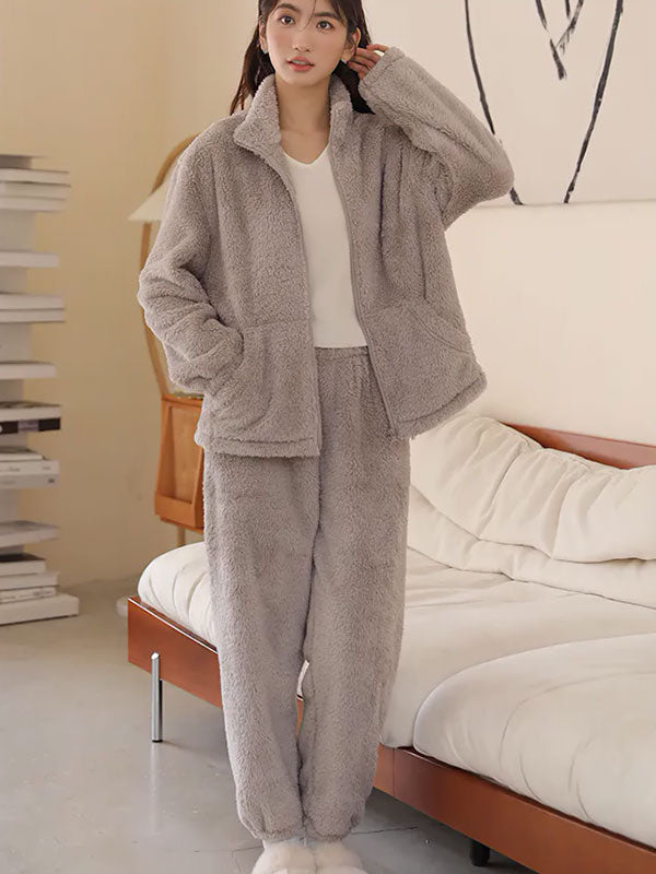 Pyjama Polaire Gris Pour Femme "Rêve Polaire"