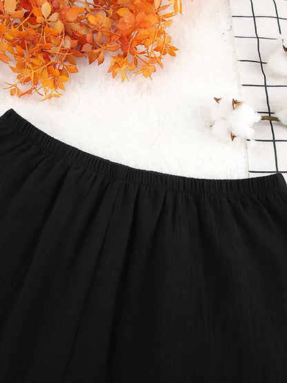 Pyjama Noir En Coton Pour Femme "Mélodie de Nuit"