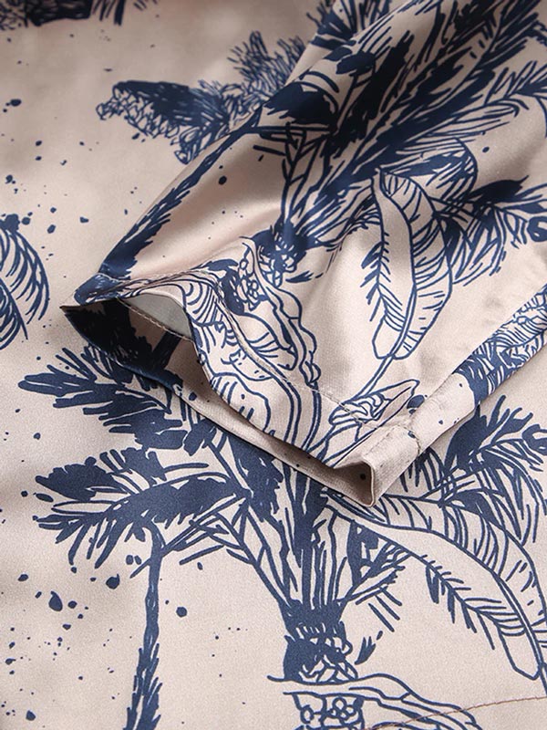 Pyjama En Satin Pour Femme 2 pièces "Douceur de Lys"