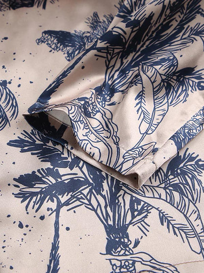 Pyjama En Satin Pour Femme 2 pièces "Douceur de Lys"