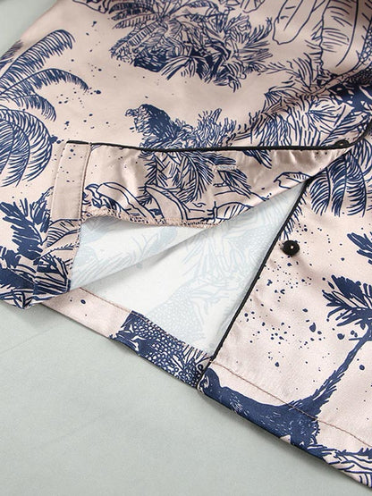 Pyjama En Satin Pour Femme 2 pièces "Douceur de Lys"