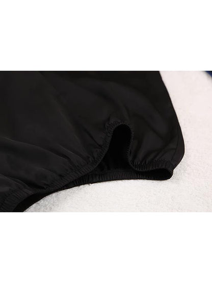 Pyjama En Satin Noir Pour Femme "Brise de Nuit"