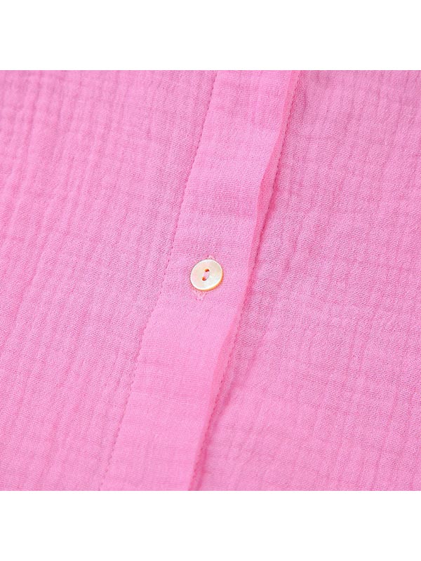 Pyjama Short en Coton Rose Pour Femme "Soupir d'Étoiles"