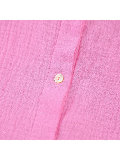 Pyjama Short en Coton Rose Pour Femme "Soupir d'Étoiles"