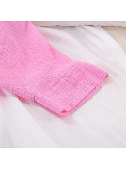 Pyjama Short en Coton Rose Pour Femme "Soupir d'Étoiles"