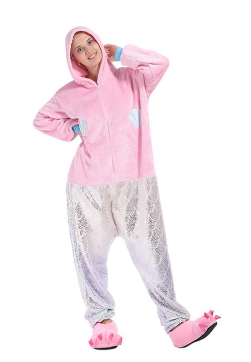 Combinaison Pyjama Sirène Rose