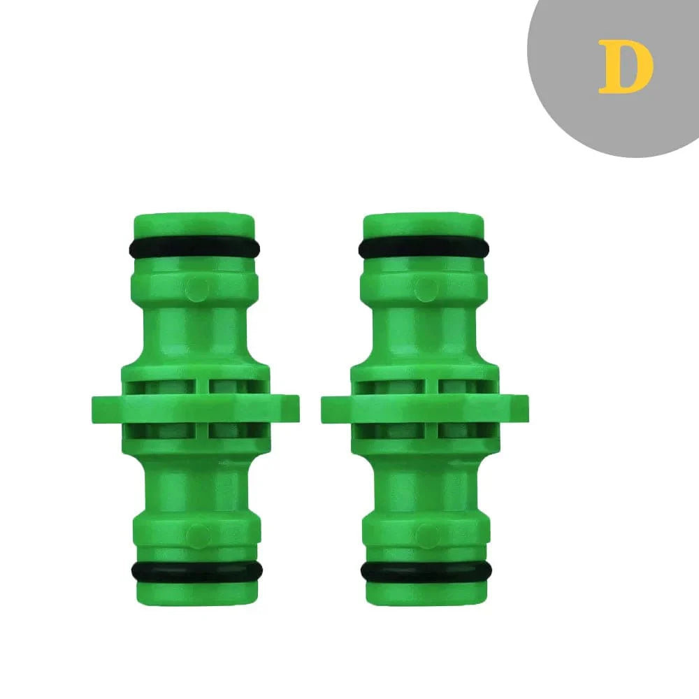 Raccord rapide en ABS pour tuyau d'arrosage de jardin - Set adaptateur double mâle 1/2" Combination D / 1/2''