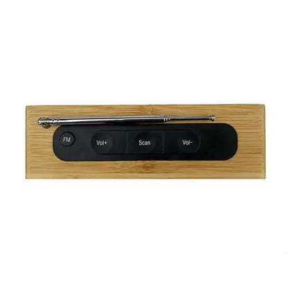 Radio réveil bois