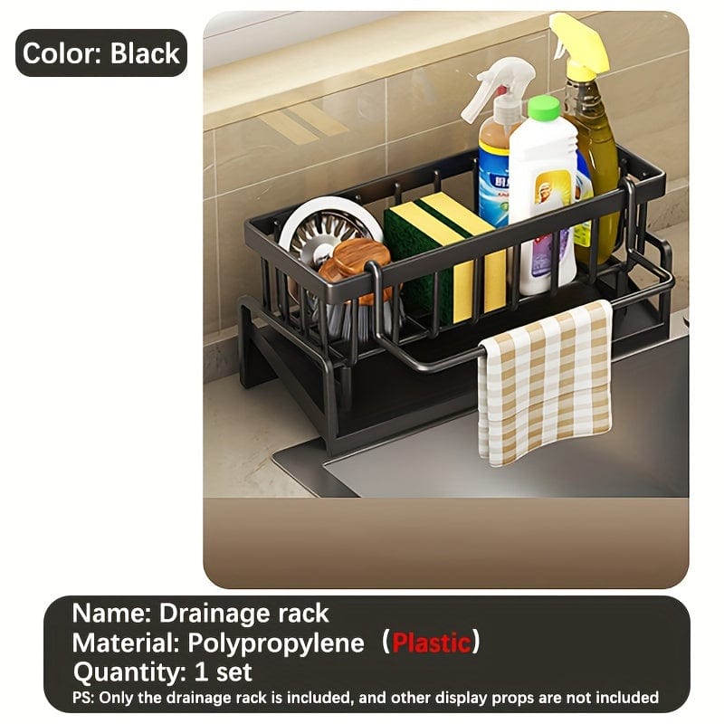 Range-éponge Cuisine Design Noir Black