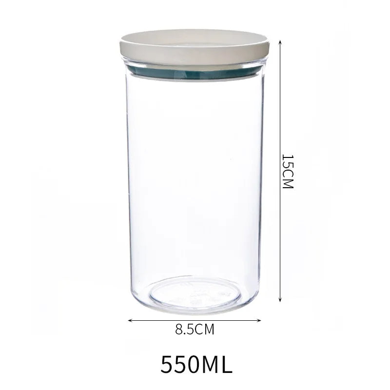 Rangement de Cuisine Style Bocal Transparent