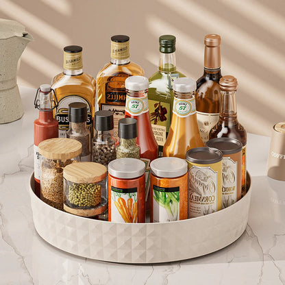 Rangement de Cuisine Style Plateau Rotatif