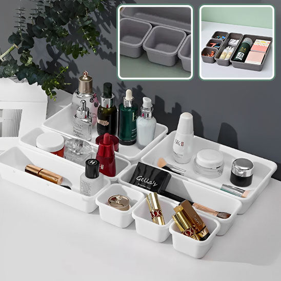 Boite à rangement maquillage: Lot de 8 pcs
