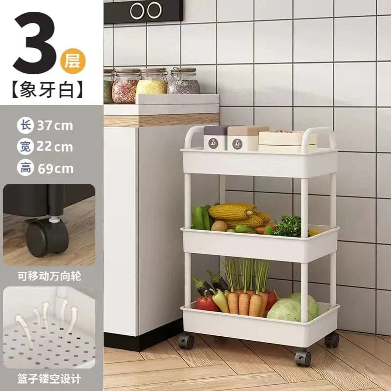 Rangement multi-étages pour la cuisine, le sol, la chambre de bébé, les snacks, la salle de bain A3