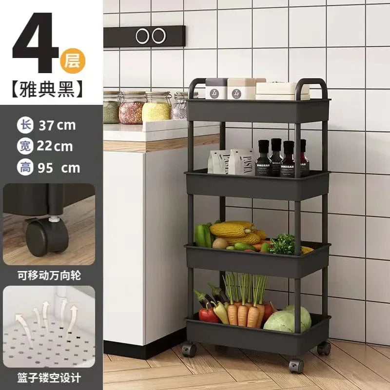 Rangement multi-étages pour la cuisine, le sol, la chambre de bébé, les snacks, la salle de bain B4