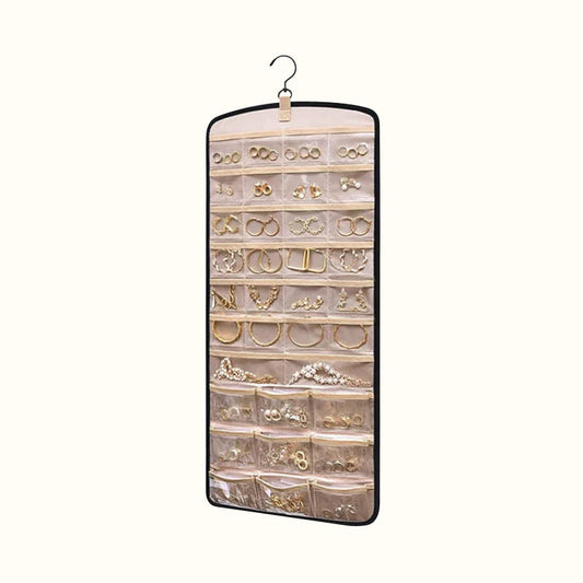 Rangement pour bijoux mural cintre