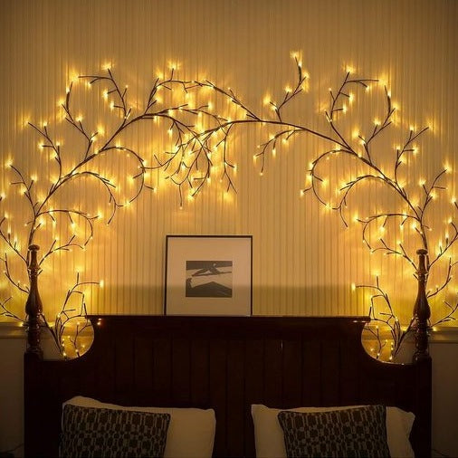 Guirlande Lumineuse LED en Forme de Vigne - Éclairage Décoratif Flexible pour Intérieur et Extérieur