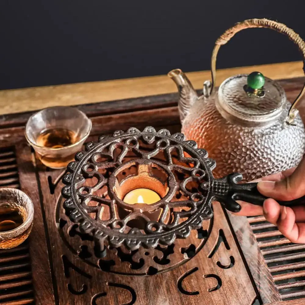 Réchaud Théière en Fer Forgé