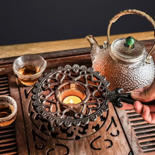 Réchaud Théière en Fer Forgé