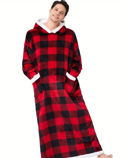 Sweat Plaid Homme À Carreaux Tartan Long