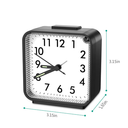 Réveil à pile quartz lumineux