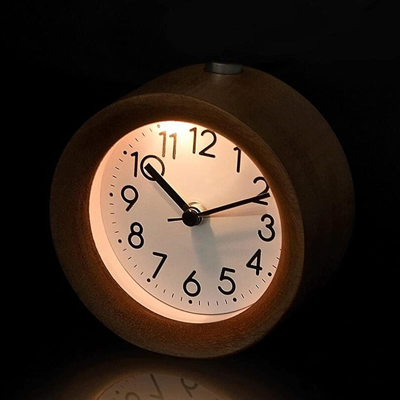Réveil bois horloge