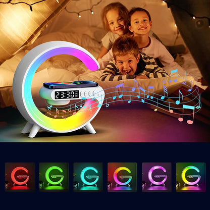Réveil chargeur induction avec lampe