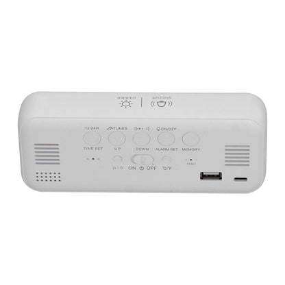 Réveil digital blanc