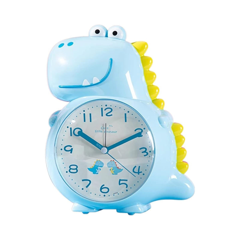 Réveil dinosaure analogique bleu