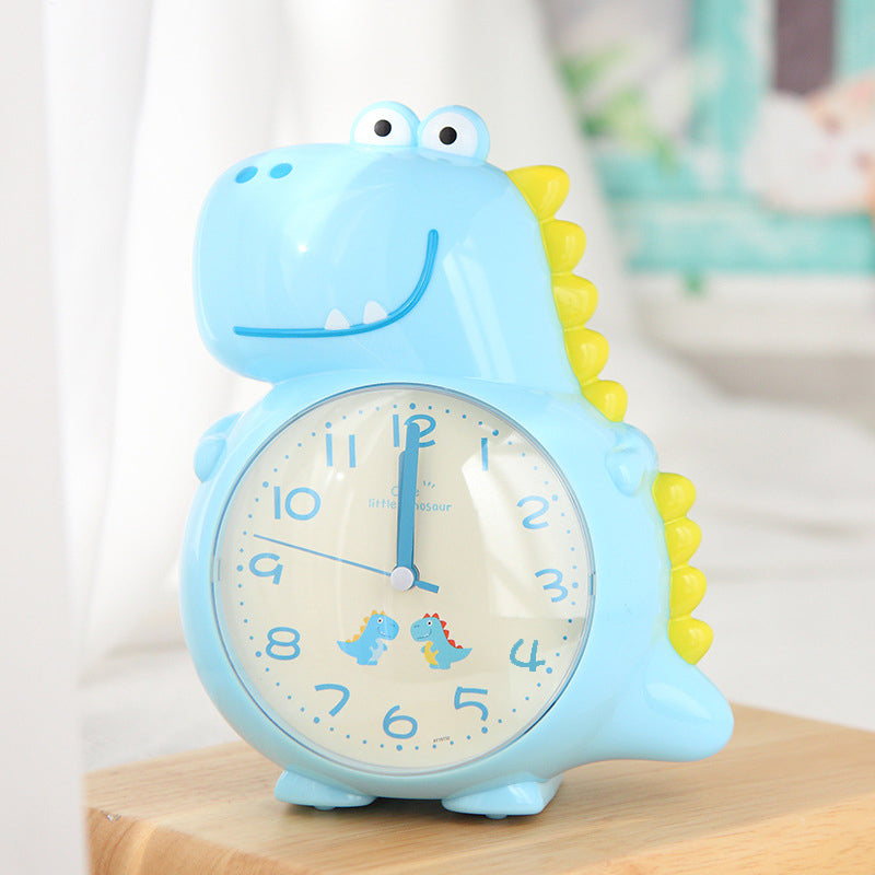 Réveil dinosaure analogique bleu