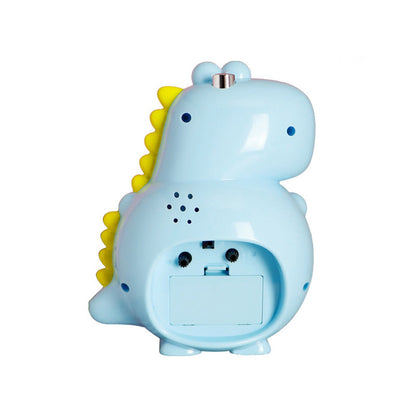 Réveil dinosaure analogique bleu