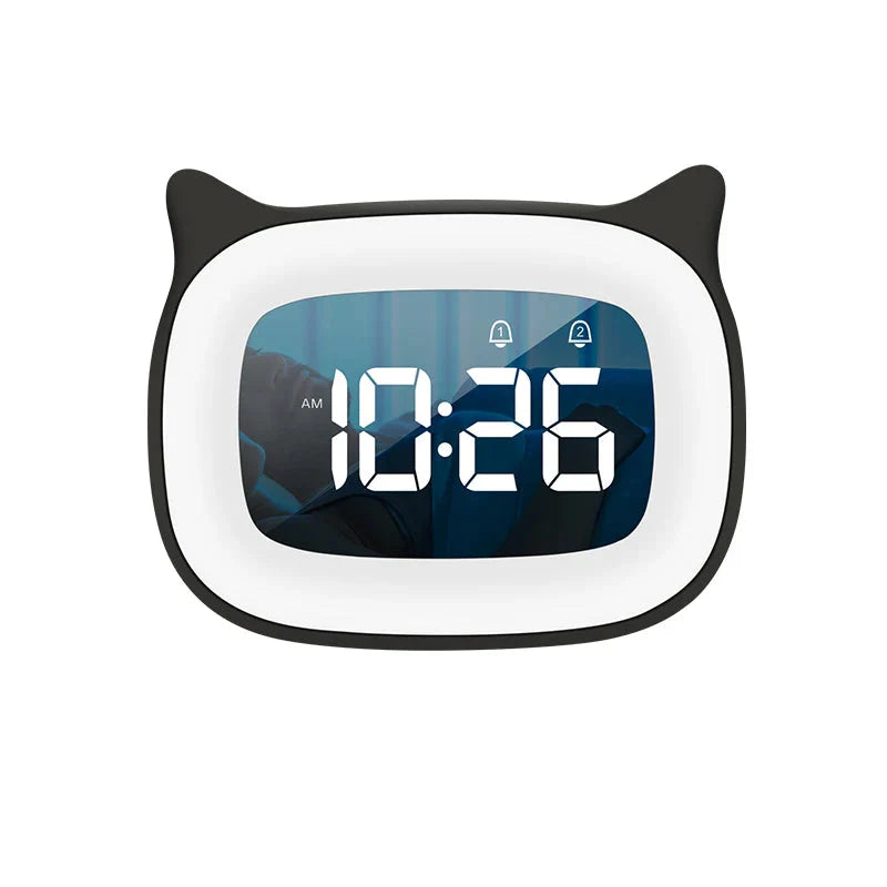 Réveil jour nuit noir