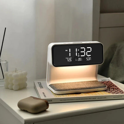 Réveil numérique chargeur sans fil