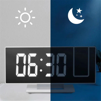 Réveil projecteur blanc