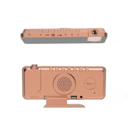 Réveil projecteur rose gold