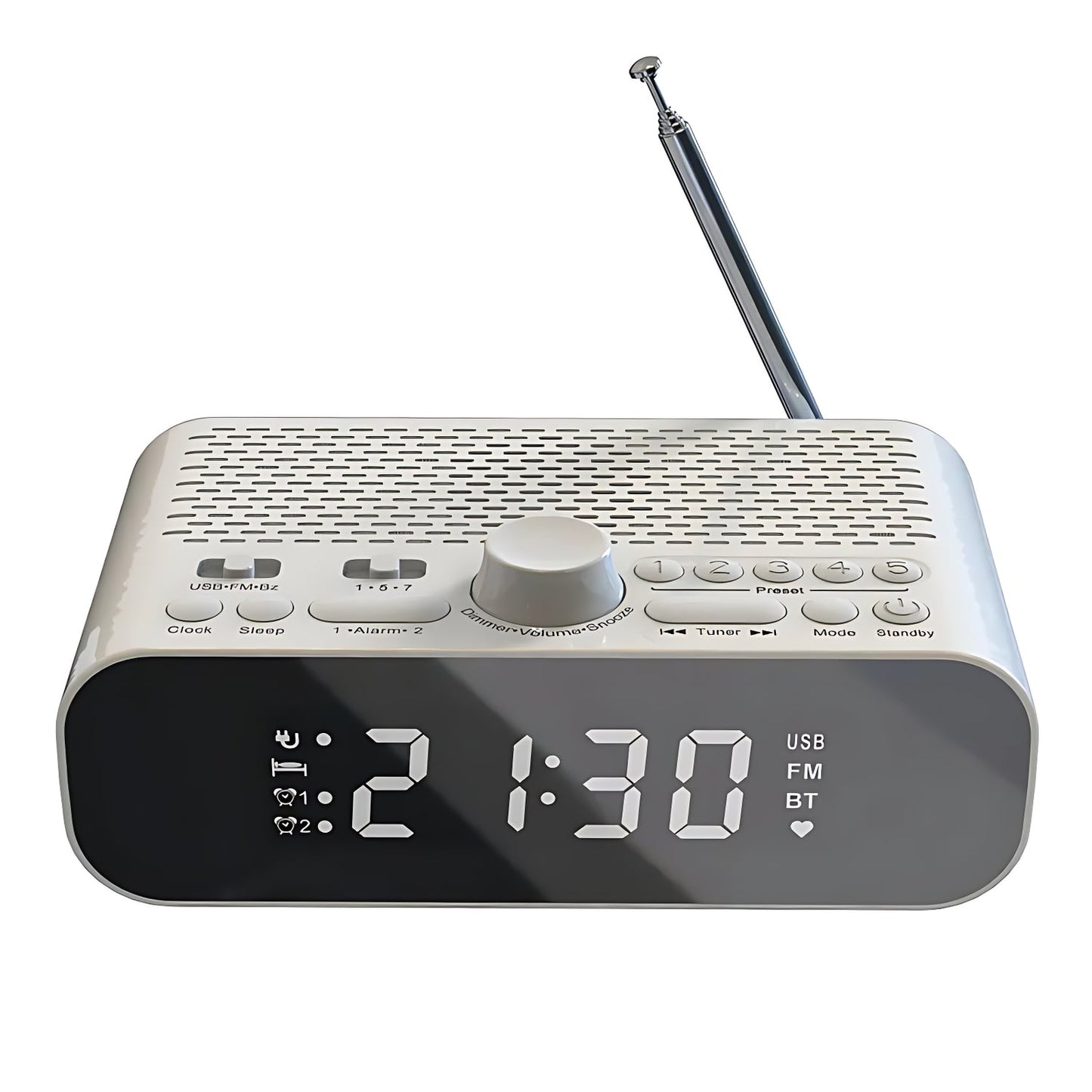 Réveil simple avec radio pour senior Le Bon Réveil
