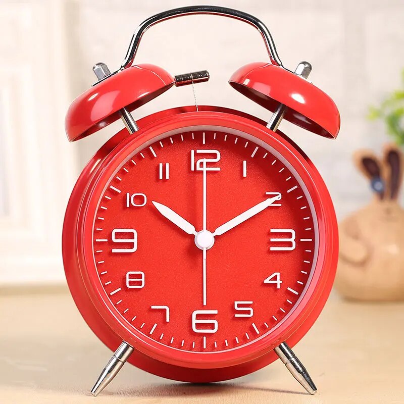 Réveil vintage rouge