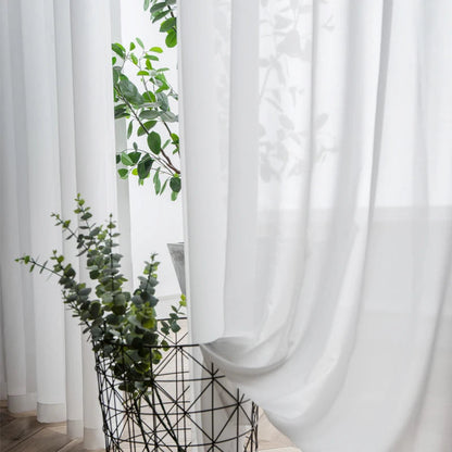 Rideau Brise Vue de Style Tulle Très Doux