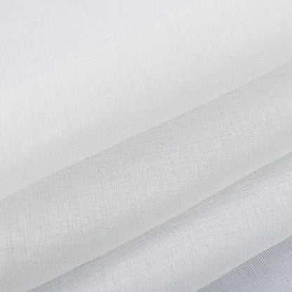 Rideau Fenêtre Blanc et Transparent en Coton et Lin