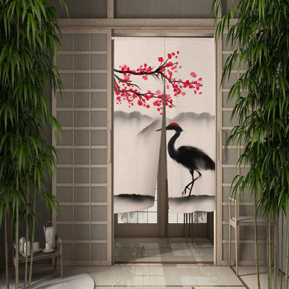 Rideau Japonais Style Peinture à Encre pour Porte - Bricoli | La Boutique Déco