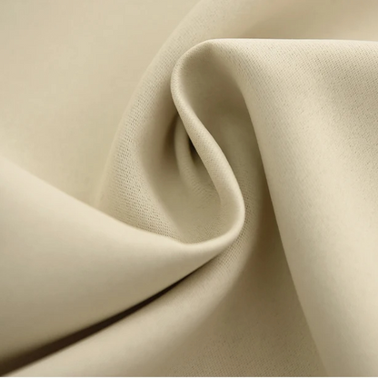 Rideau Opaque Court et Beige en Tissu
